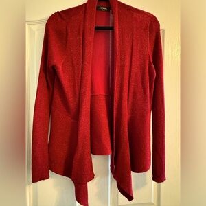 Beautiful red shimmery cardigan